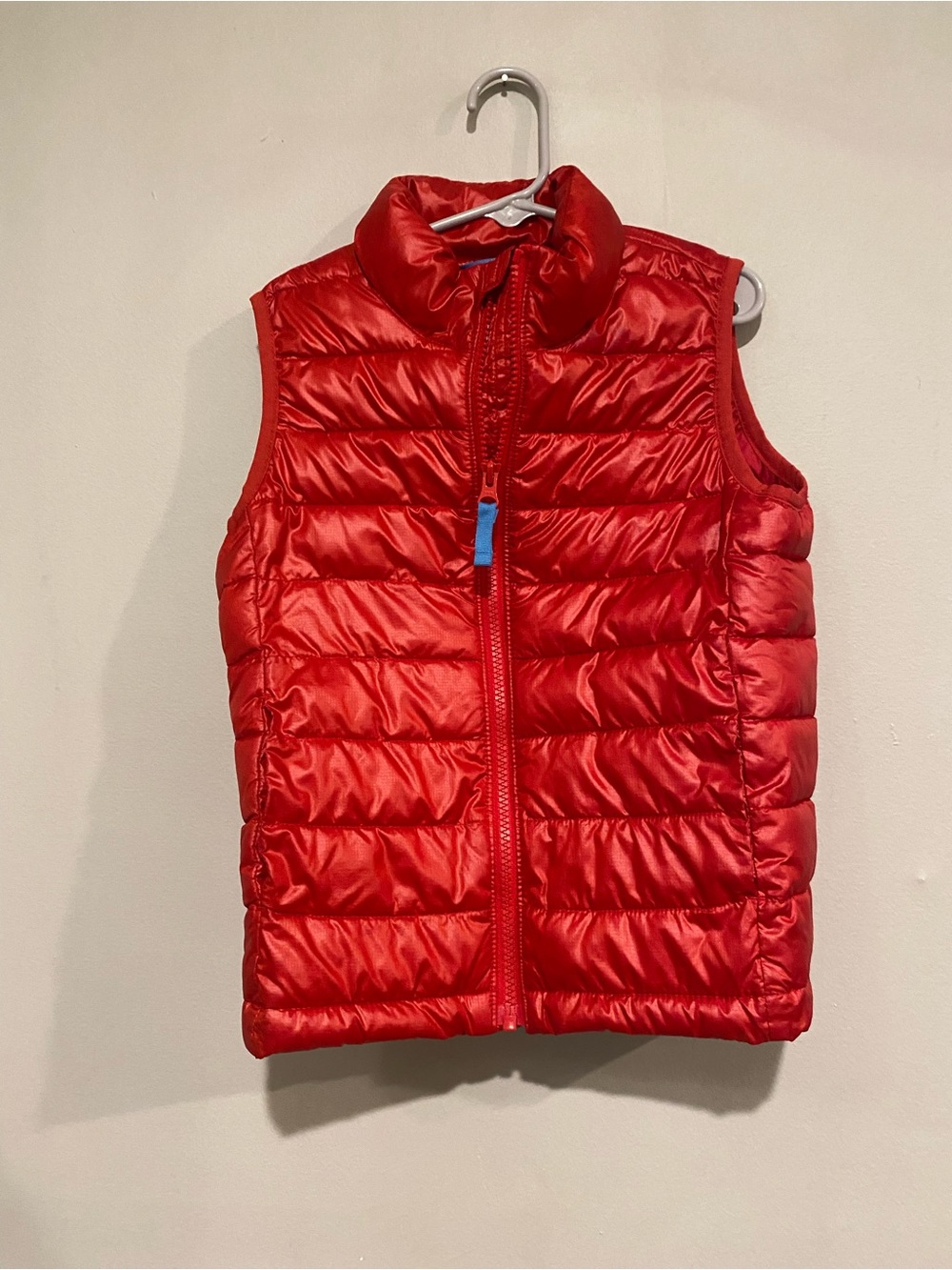 Primary Bright Red Quilted Kids Puffer Vest